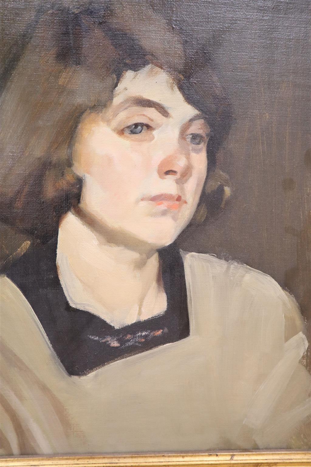 D. Smith, oil on canvas, Female portrait